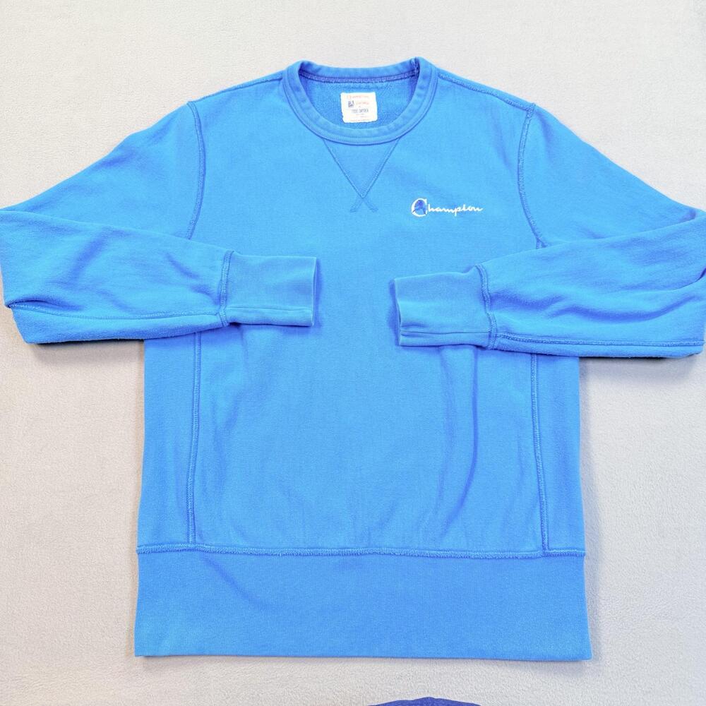 Champion Todd Snyder Sweatshirt Mens Small Blue Fleece Crewneck Pullover Logo